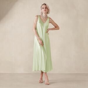 Banana Republic Serenade 100% Silk Midi Dress Size XL NEW